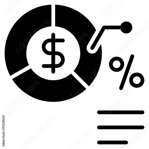 Quota Glyph Black Icon