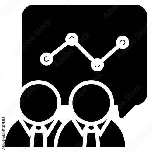 Partnership Glyph Black Icon