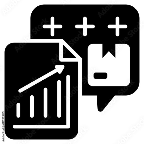 Demand Glyph Black Icon