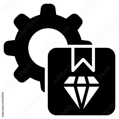 Production Glyph Black Icon