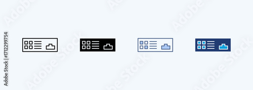 Terminal Unit Multiple Style Icon Collection