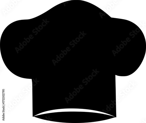 Chef hat culinary cooking bakery restaurant silhouette vector illustration