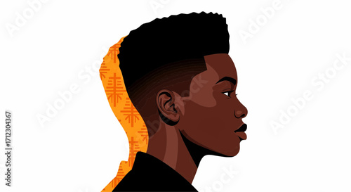 profile of a man - Black History Month