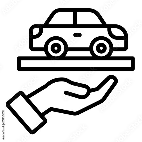 Car  Icon Element For Design	