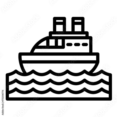 Cruise  Icon Element For Design	