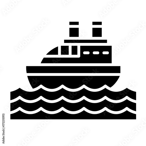 Cruise  Icon Element For Design	