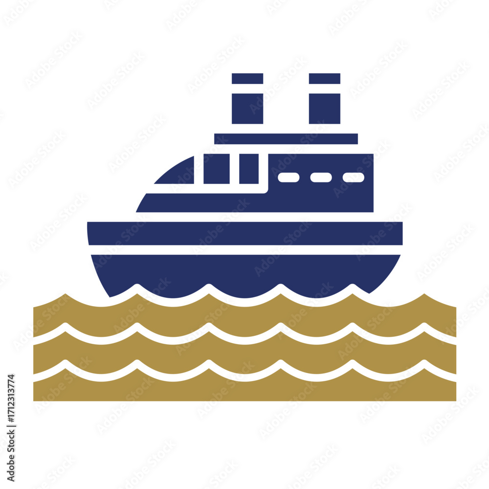 Obraz premium Cruise Icon Element For Design