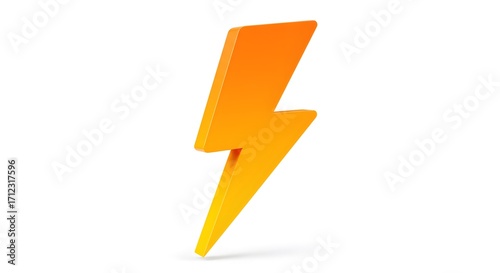 A 3D rendering of a vibrant lightning bolt Free Download A 3D rendering of a vibrant lightning bolt - GFXLoad