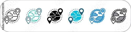 International Single Icon Pack Multistyle Illustration