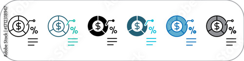 Quota Single Icon Pack Multistyle Illustration