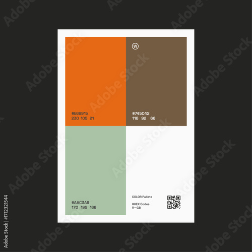 Rustleaf Color Pallette Poster Design