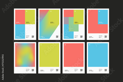 Set of Multiple Chromafire Color Pallette Poster Design