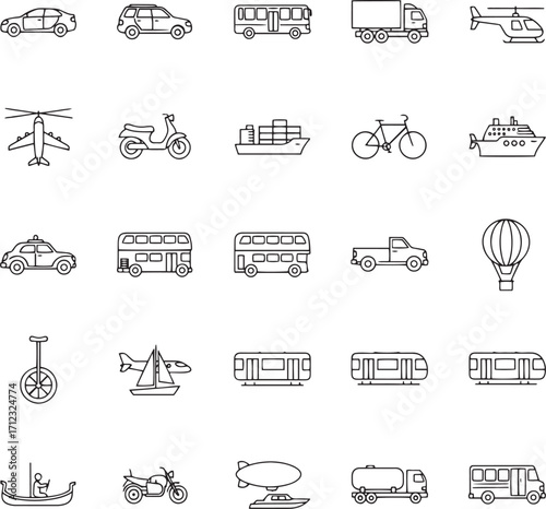 Icon sets of Transportation