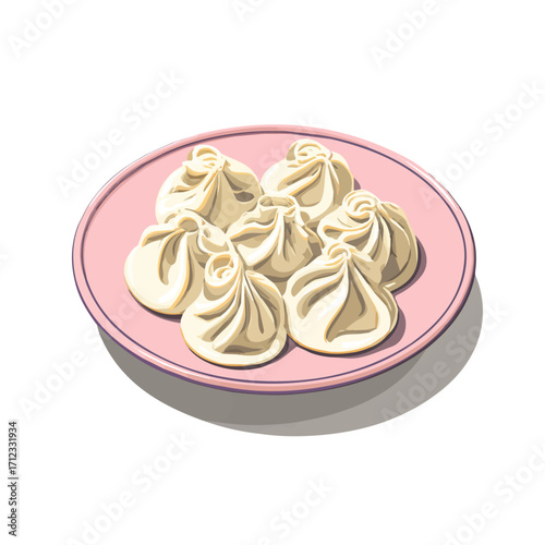 Flat 2D Manti vector illustration, icon graphic on white background