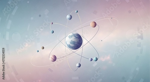 Atomic Structure of Solar System.