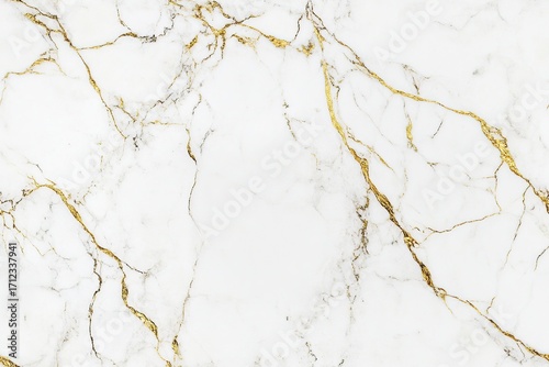 Minimalist background of luxurious white marble texture with soft golden veins, perfect for text overlay, clean and elegant, high resolution, seamless pattern