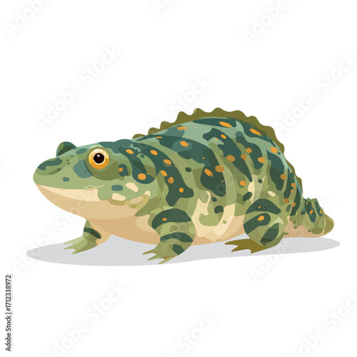 2D flat vector graphic of a Kappa in icon style, isolated on white background