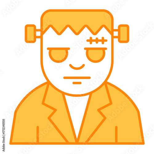 Frankenstein Filled Outline Icon Vector Illustration