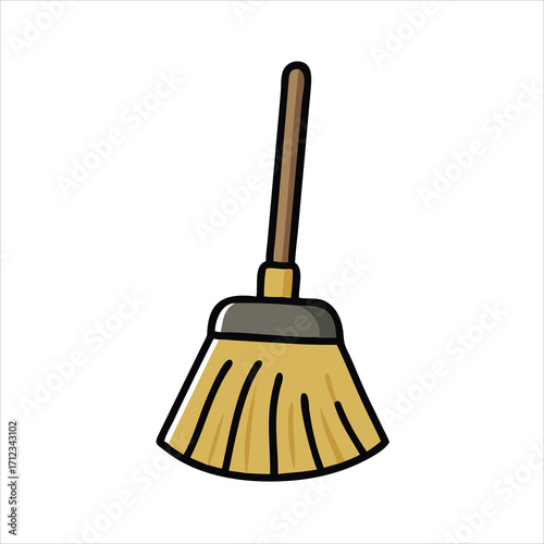 broom and shovel
