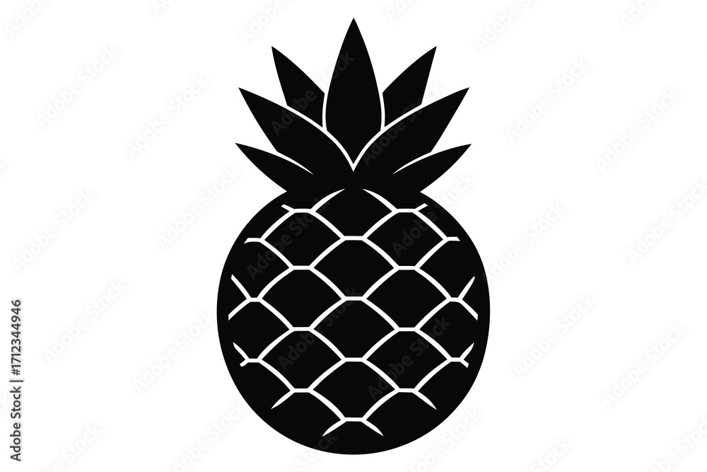 Obraz premium pineapple vector illustration