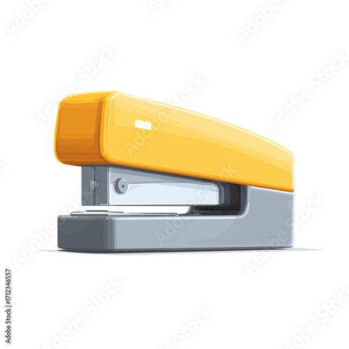 2D flat vector graphic of a Staples in icon style, isolated on white background