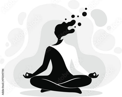 Finding inner peace meditation concept showing mindful practices for balance and wellness in life