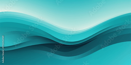 Abstract blue wave design with flowing lines and a light, artistic feel