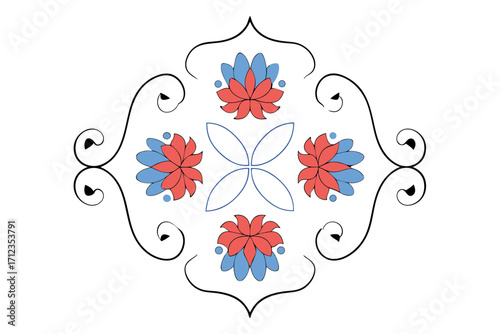 abstract floral ornament