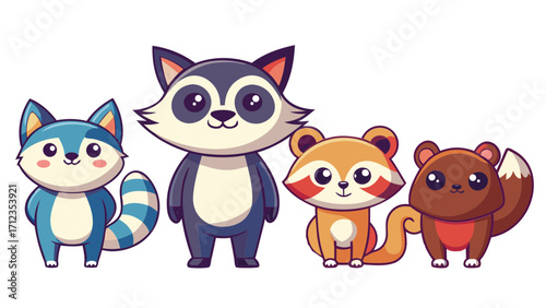 animal, fox, cartoon, vector, dog, illustration, cat, love, set, baby, teddy, toy, fun, art, cute, pet, brown, heart, funny, character, adorable, kid, valentine, animals, childhood