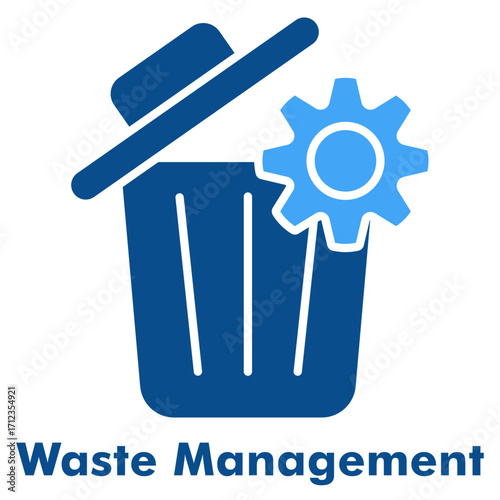 Waste Management Duo Tone Vector Icon
