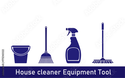 set of cleaning tools