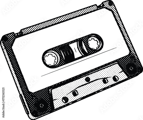 Vintage Audio Cassette Tape.