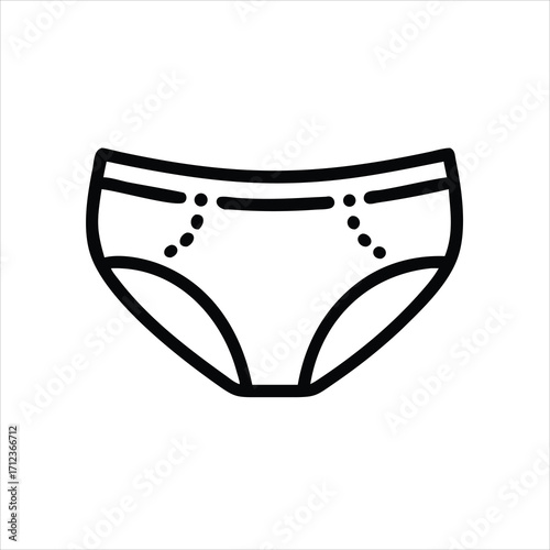 Panty Icon Set Fashion Underwear Clothing Illustration Apparel Lingerie Garment Design Minimal Modern Style Cute Trendy Graphic Simple Colorful