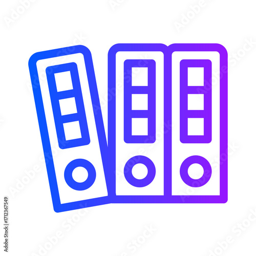Icon Folder With Style Gradient Color