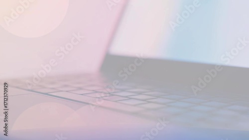 Rotating laptop background for video work
