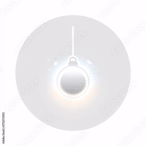 Wallpaper Mural A simple yet elegant New Year’s Eve ball drop icon with a glowing effect. Represents the iconic midnight moment of celebration in a clean, modern style. Torontodigital.ca