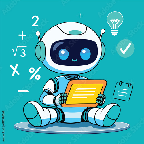 AI learning illustration ,Prompt-engineering to a artificial neuron network. Artificial intelligence,
