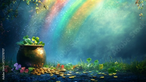 A Pot Of Gold At The End Of A Rainbow