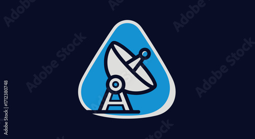 Satellite dish antenna technology communication.
