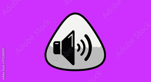 Audio speaker icon sound symbol volume control media player music player sound amplifier.