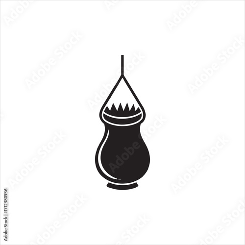  black silhouette of a Kalash Pot