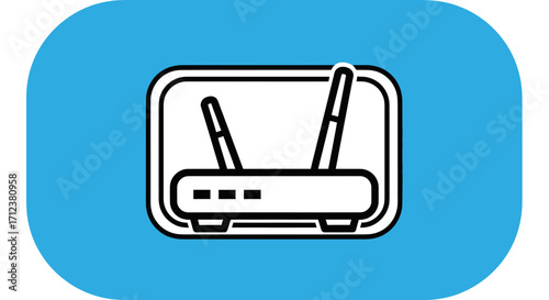 Wireless Router Device for Internet Connectivity and Network Communication.