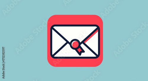 Email Communication Icon Digital Message Correspondence Symbol Online Communication Electronic Mail Important Message.