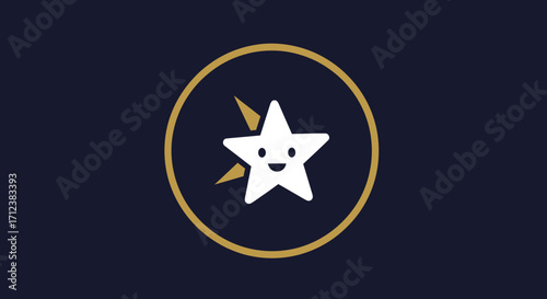 Smiling Star with Dynamic Energy Burst.