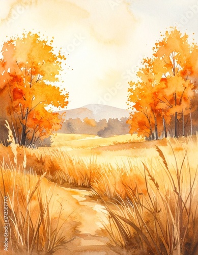 Wallpaper Mural Paysage d'automne (feuilles d'automne) Torontodigital.ca
