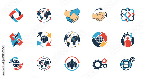 Global Business Logos and Icons.