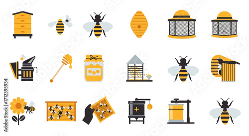 Honeybee and Honey Production Items.