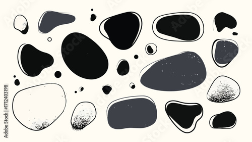 Modern Abstract Organic Blob Shapes Vector Set for Creative Design Projects