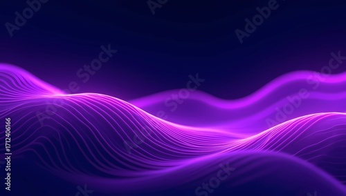 Abstract Purple Sound Waves Background