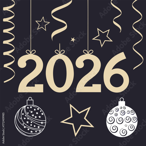 2026 happy new year poster